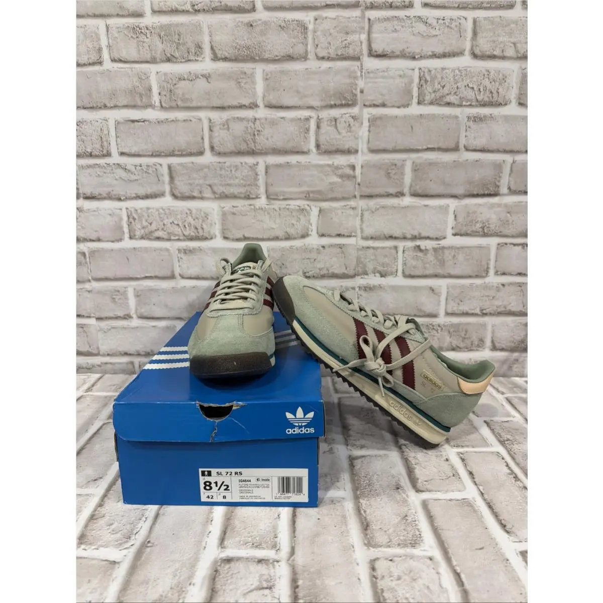 Originals SL72 RS Men IG4644 `putty Grey Shadow Red` Sneakers Sz 8.5 by Adidas