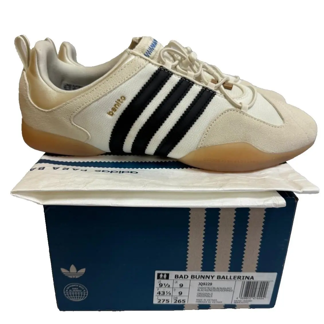 Adidas shoes - adidas Ballerina Bad Bunny - Ballerina Bad Bunny - JQ9229 - White 1