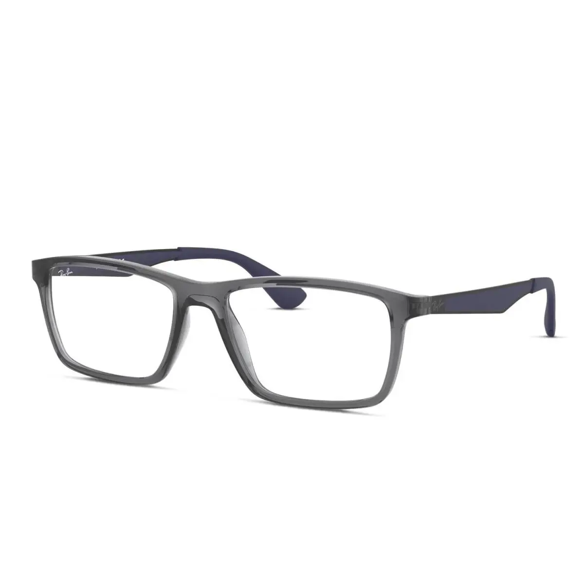 Ray-ban RX7056 -5814 Transparent Gray 55-17-145 Rectangle Eyeglasses