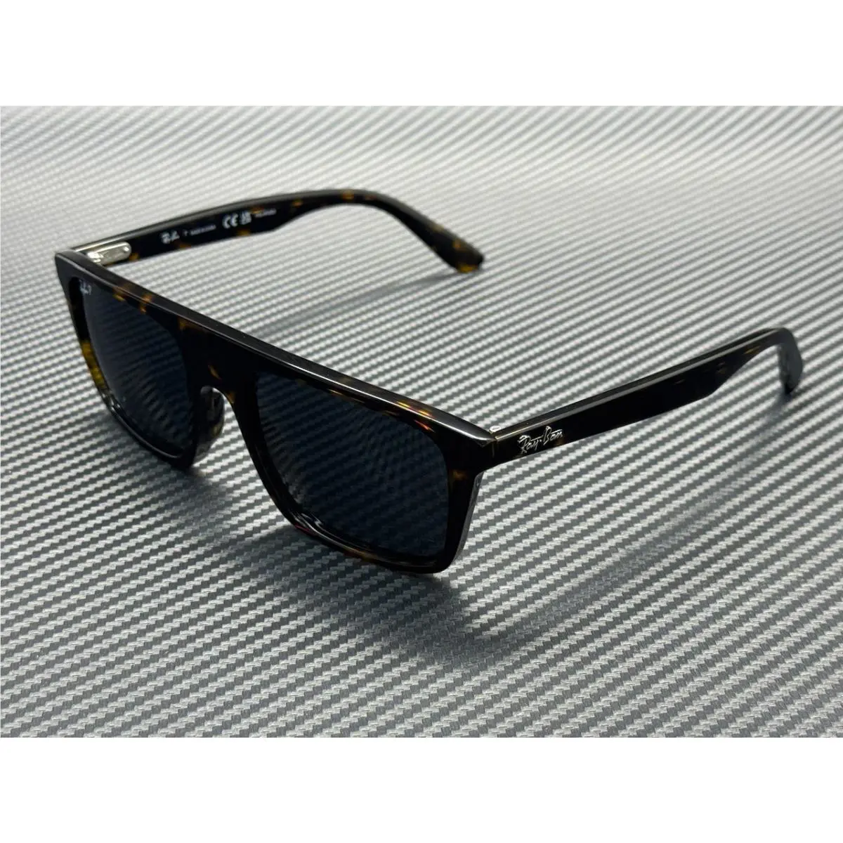 Ray Ban RB2222 902 48 Havana Black Polarized Unisex 57 mm Sunglasses