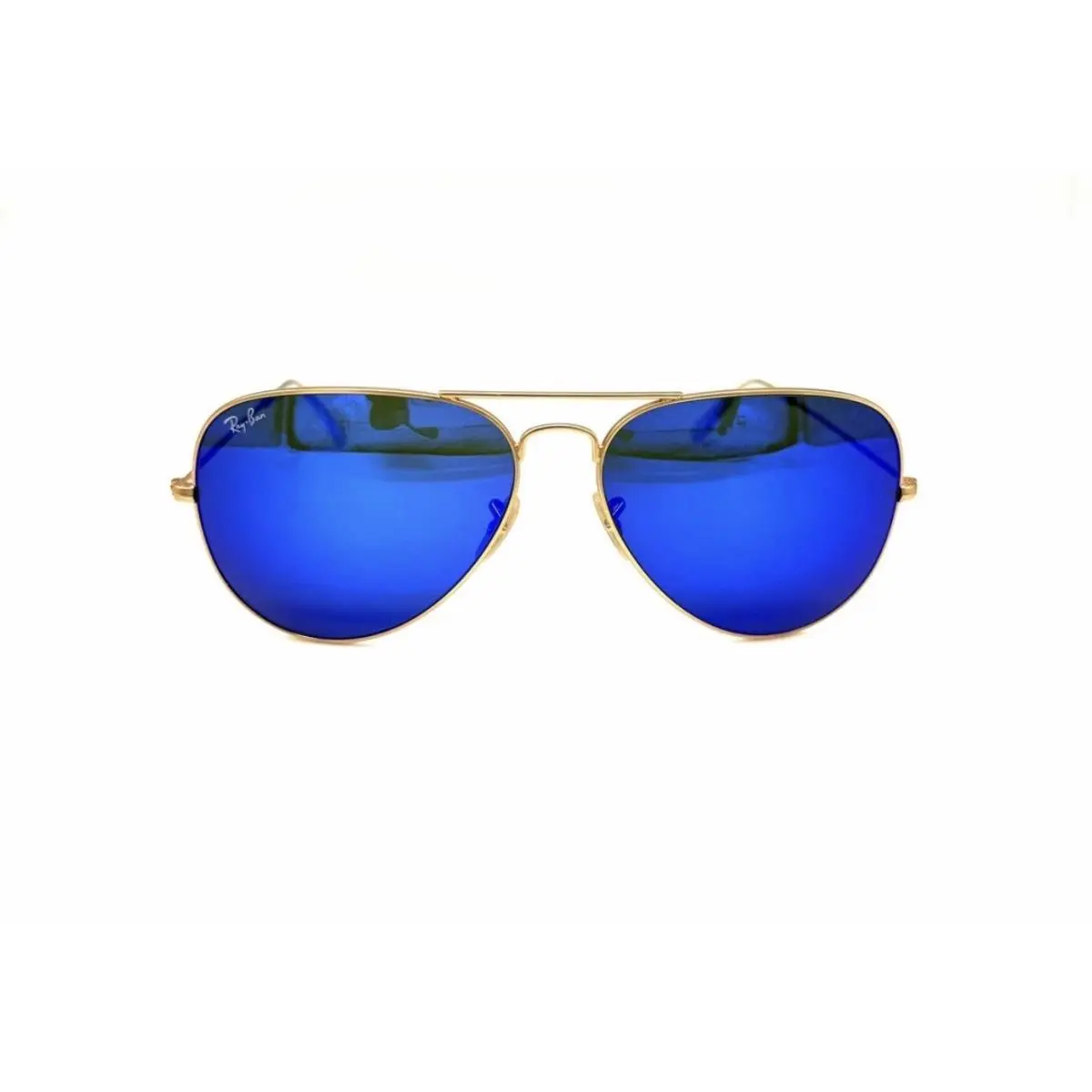 Ray Ban Sunglasses Aviator Gold Arista Mirrored Blue RB3025 112/17 58 mm by Ray-Ban