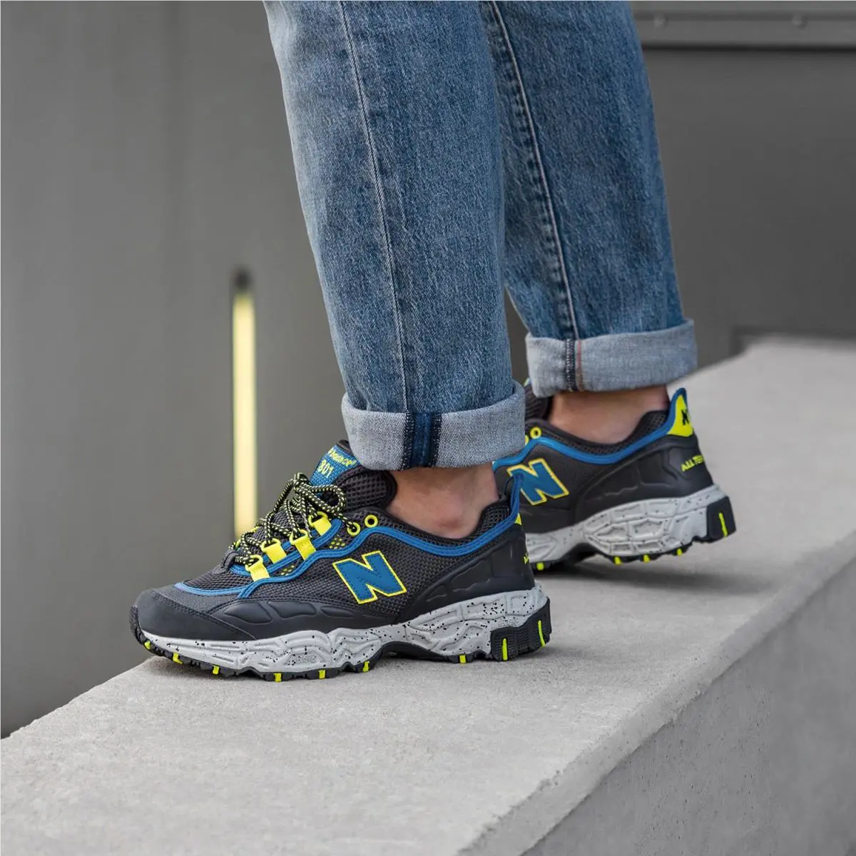 New Balance shoes - New Balance 801 - ML801GLC - Dark Grey Blue Yellow - U40 - ML801GLC 0