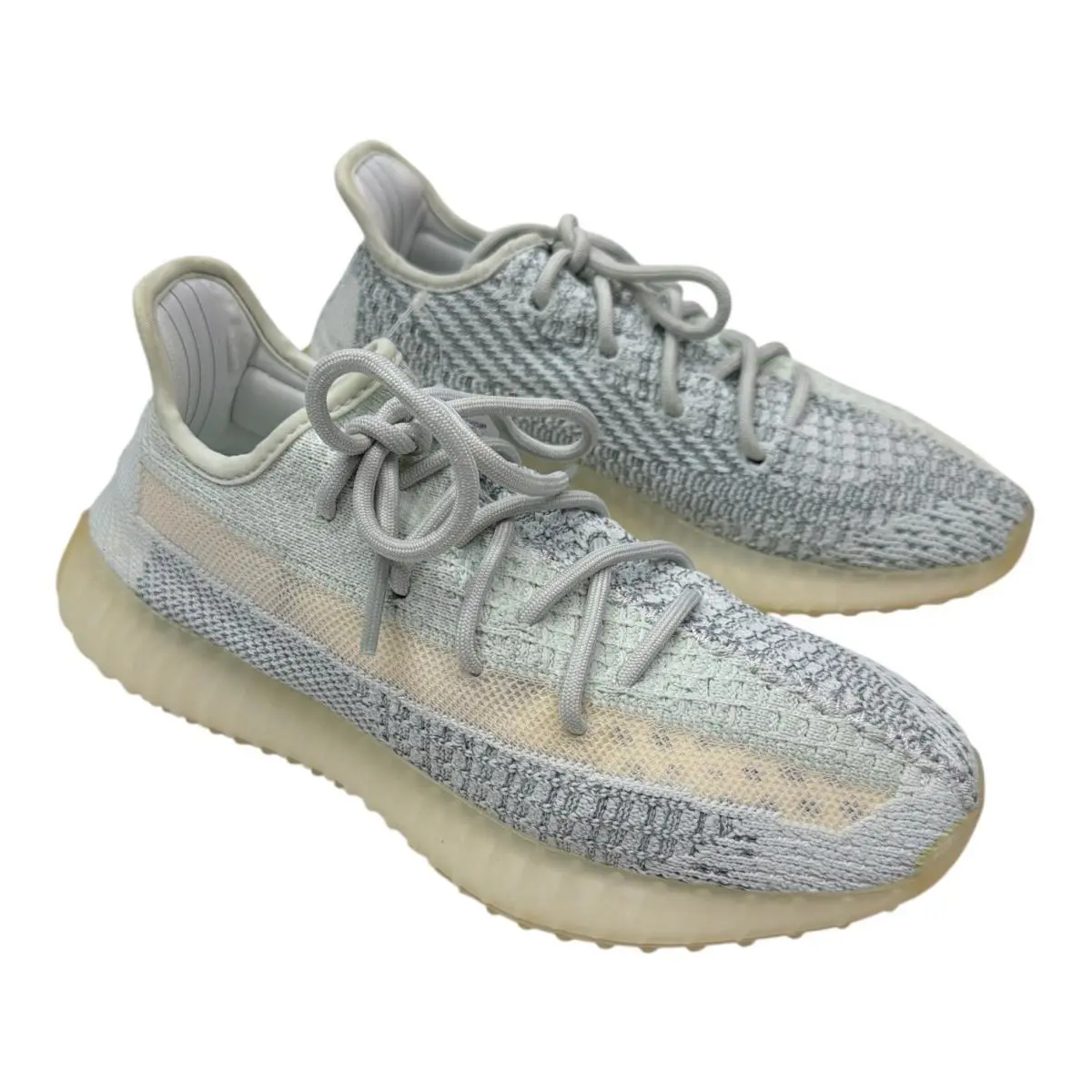 Size 7 - Adidas Yeezy Boost 350 V2 Cloud White Reflective - White