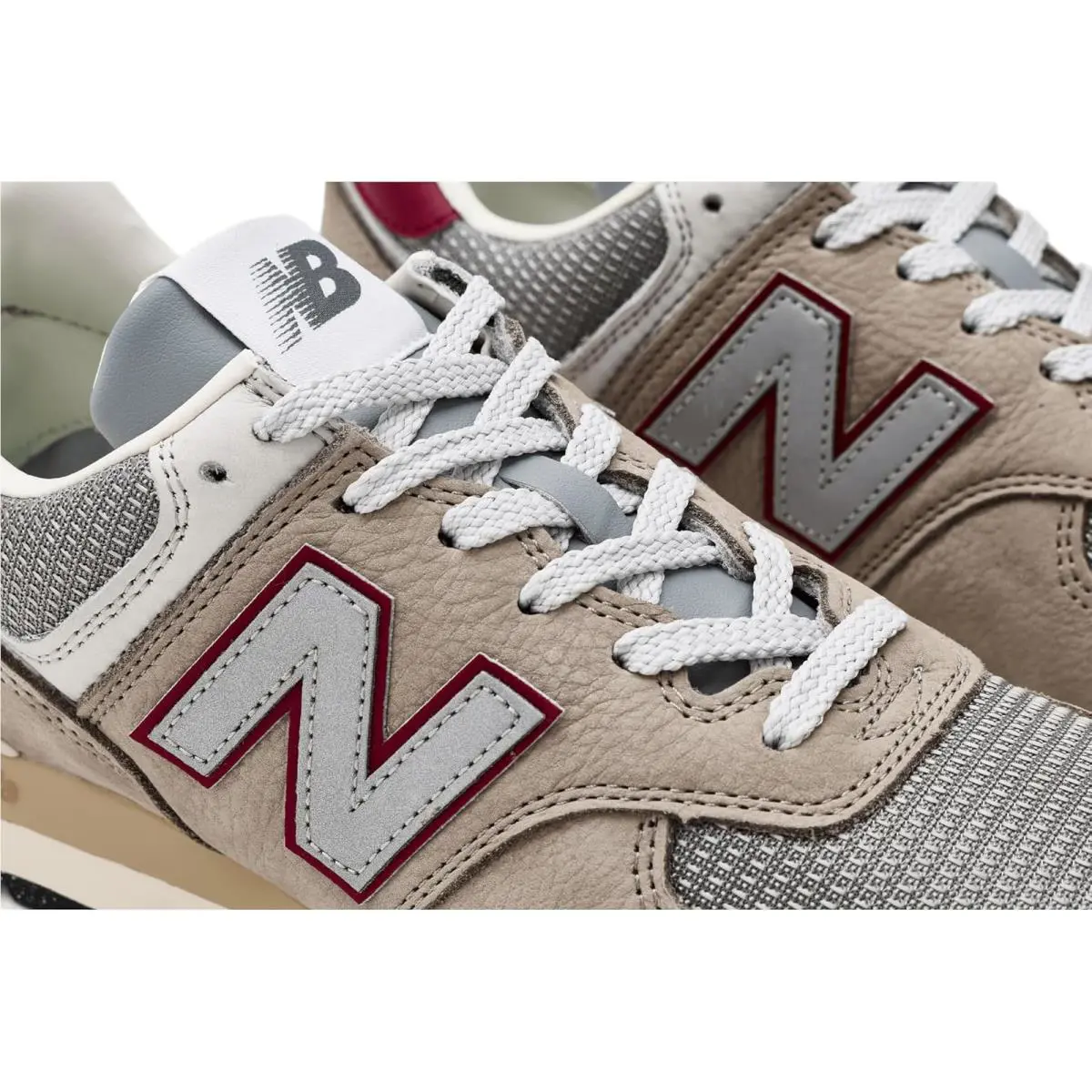 New Balance shoes - Arid Stone/Monarch Burgundy 4
