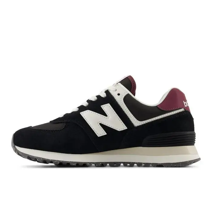 New Balance shoes - New Balance 574 - Black / White / Maroon 0