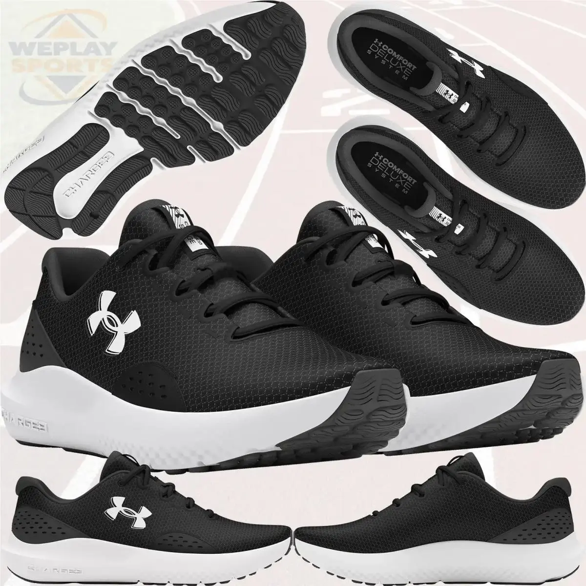 Under Armour shoes - Under Armour Surge - Surge - Black/White 3028249-002 0