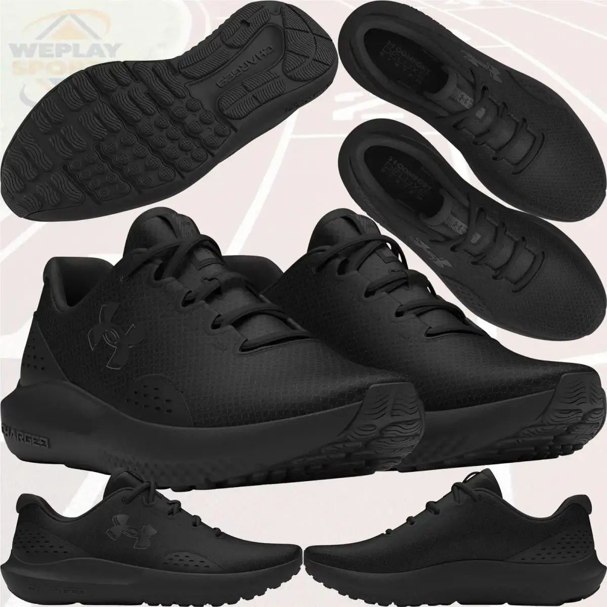 Under Armour shoes - Under Armour Surge - Surge - Black/White 3028249-002 4