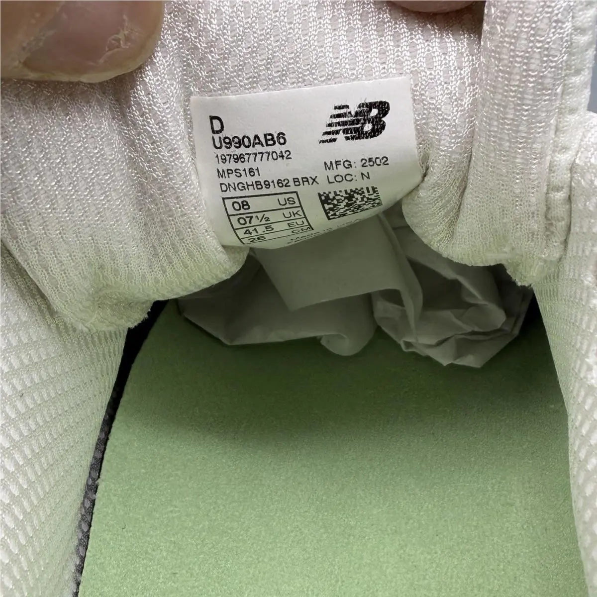 New Balance shoes - New Balance 990 v6 - U990AB6 - Multicolor (UPC: 0197967777042) 12