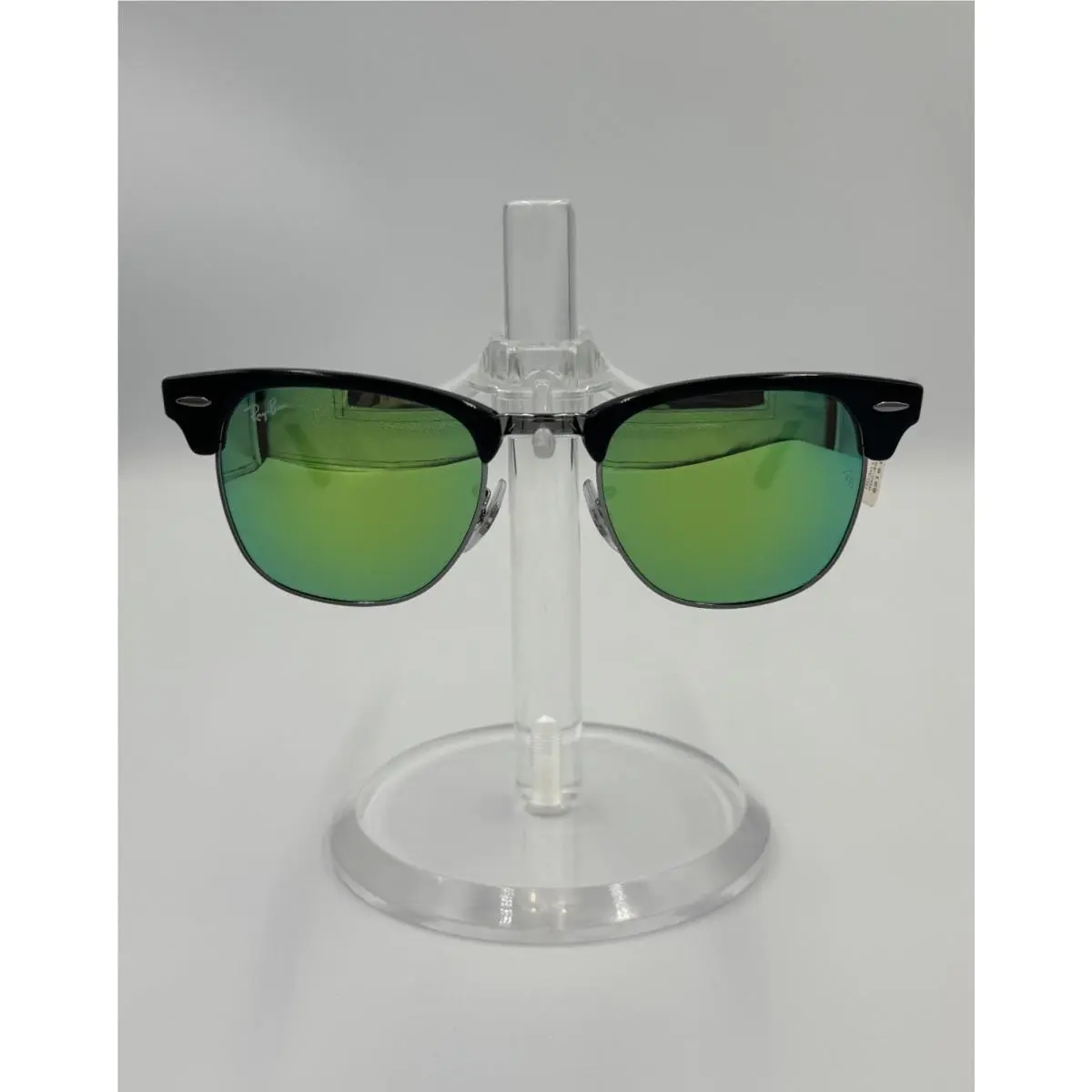 Ray-ban Sunglasses- Clubmaster Classic RB3016 49mm - Black/gunmetal/green Mirror