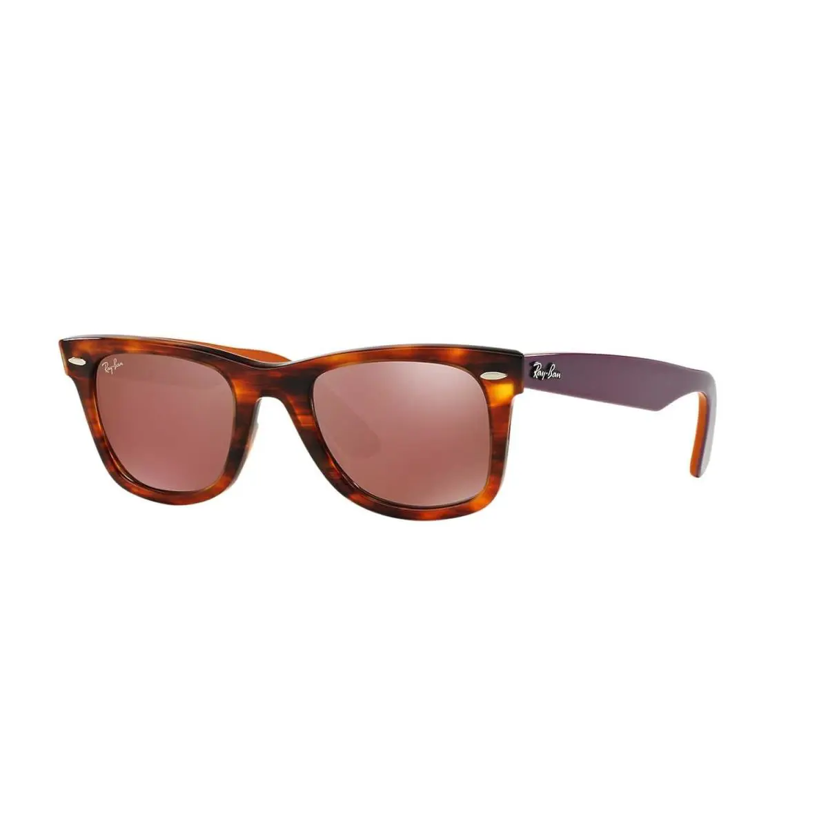 Ray-ban RB2140 11772K Sunglasses 50mm Havana-purple / Brown Dark Red Mirror Lens