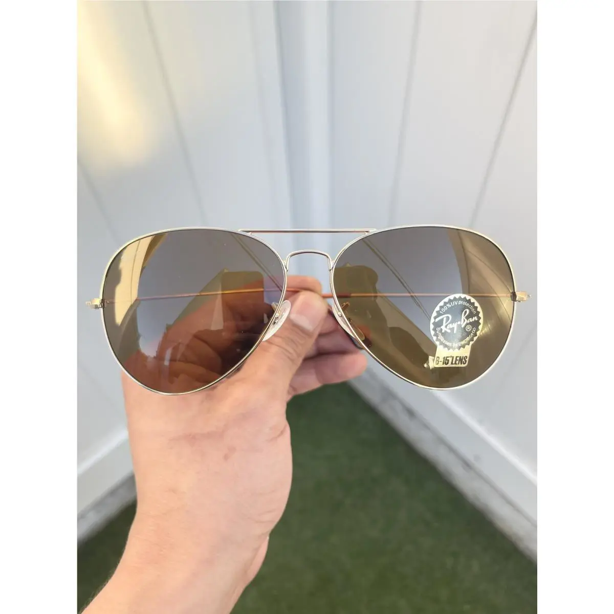 Ray Ban Classic Large Aviator RB3025 3025 Gold Brown Lens 62/14 by Ray-Ban