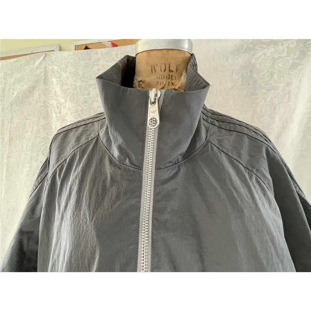 Adidas clothing - Adidas Blue Version Track Jacket Silver TT Half Zip Grey 5 - HD2233 - Gray (UPC: 0195739429496) 8