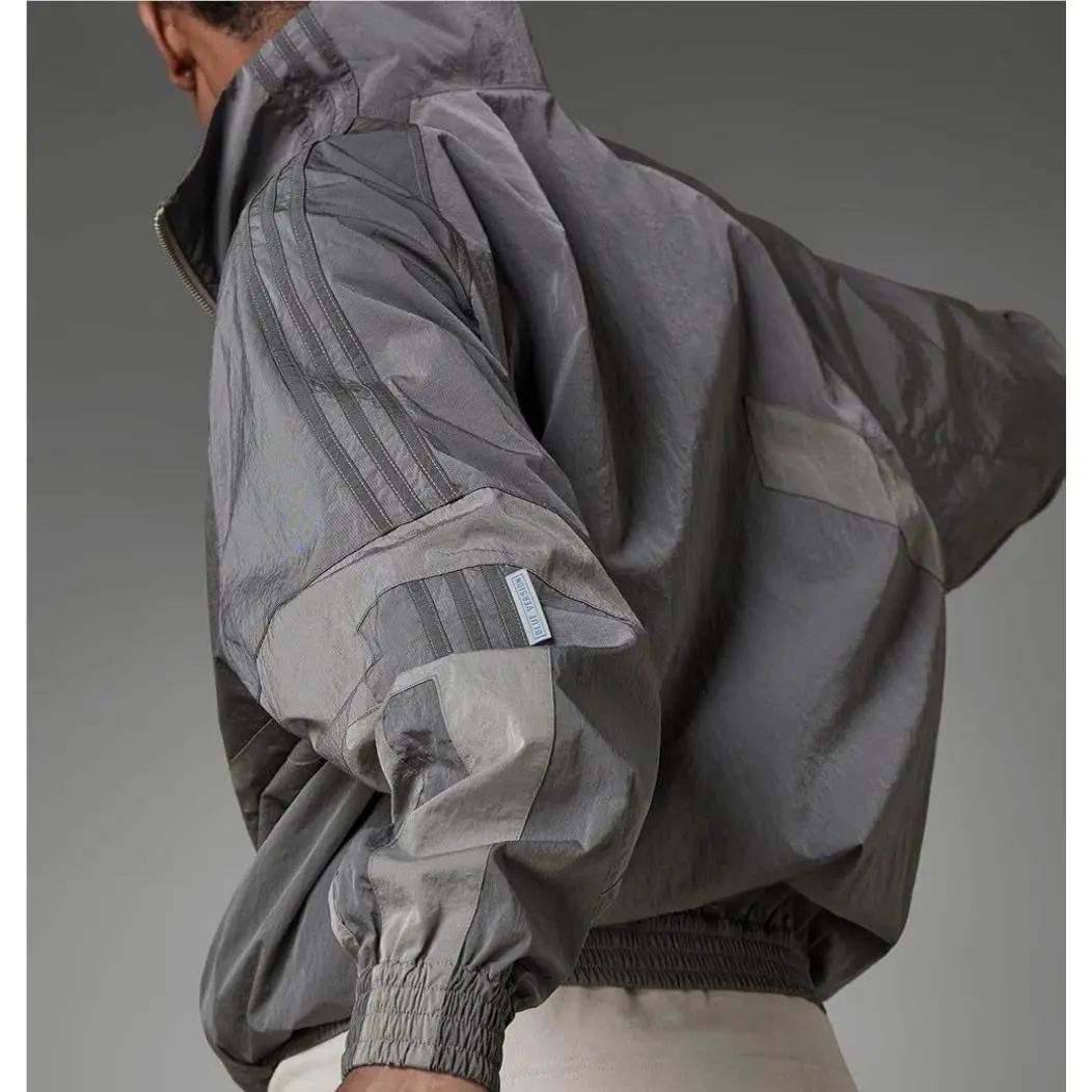 Adidas clothing - Adidas Blue Version Track Jacket Silver TT Half Zip Grey 5 - HD2233 - Gray (UPC: 0195739429496) 4