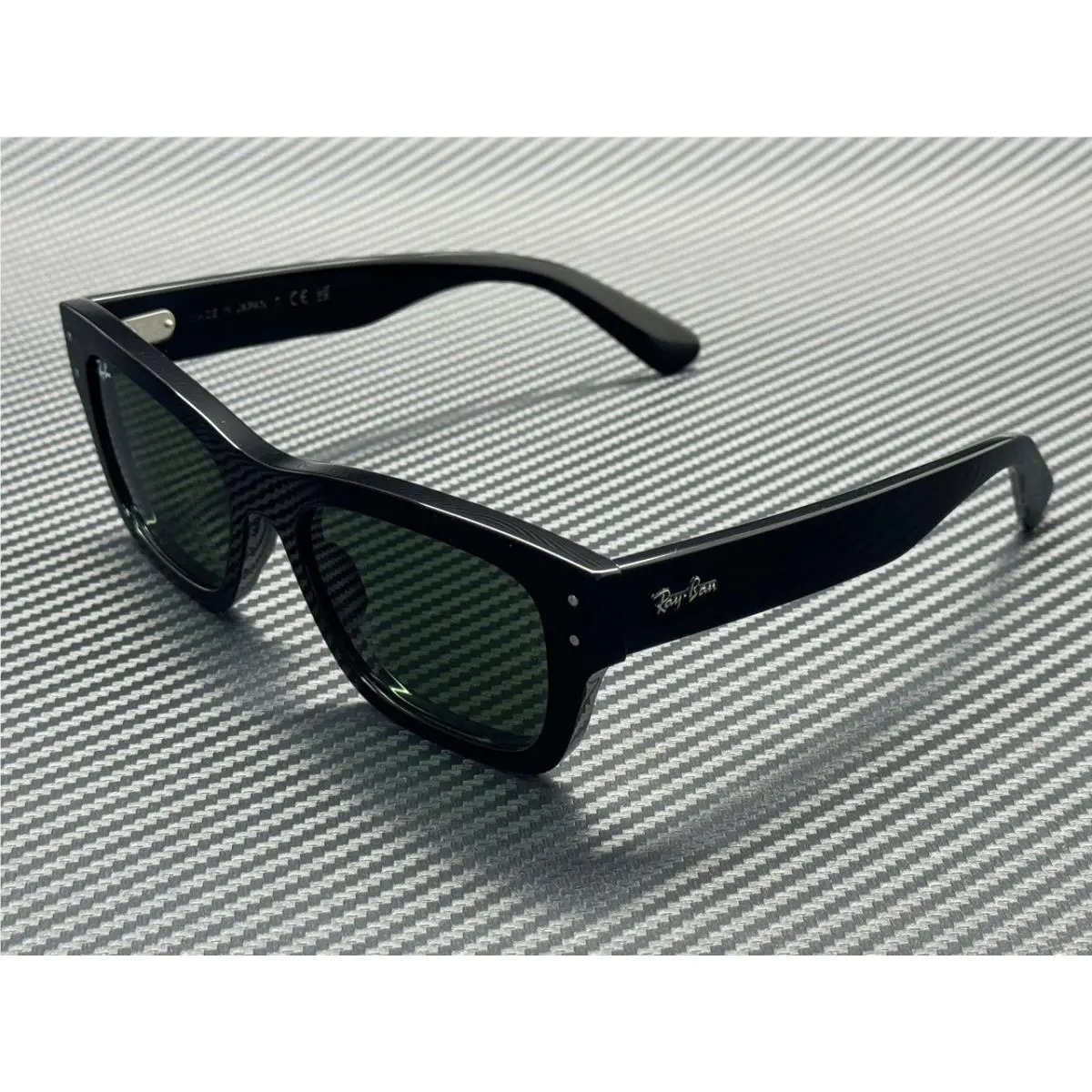 Ray Ban RB7683S 901 31 Black Green Unisex 55 mm Sunglasses