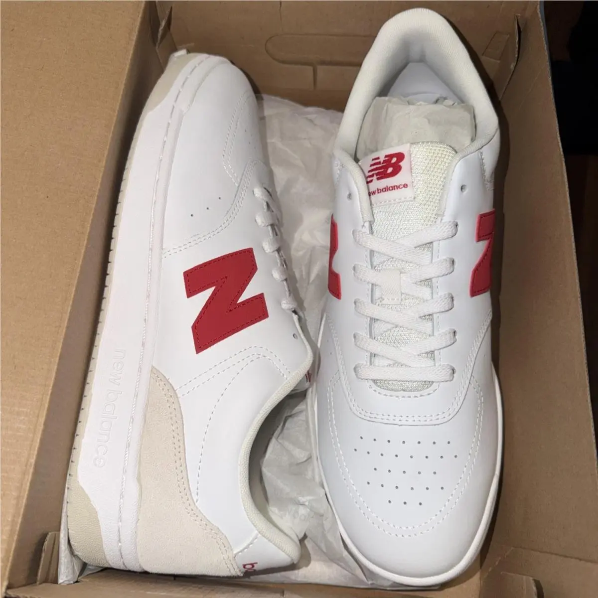 New Balance BB80 Men’s 13 Sneakers BB80RTB White/red Lifestyle Sneaker