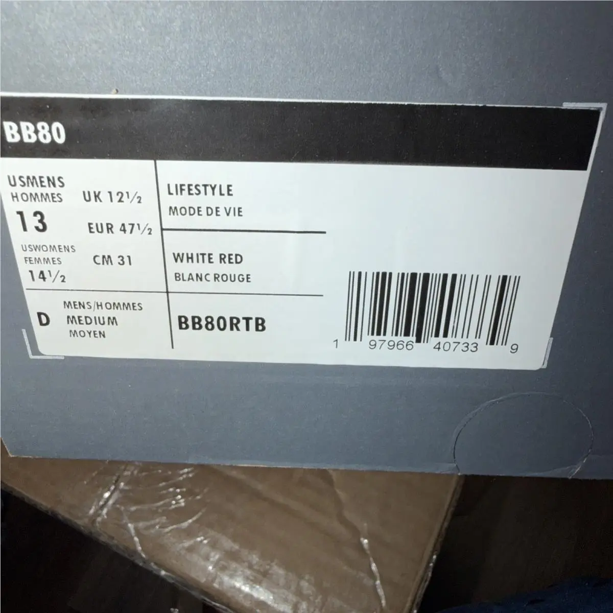 New Balance shoes - New Balance BB80 - BB80RTB - Red 3