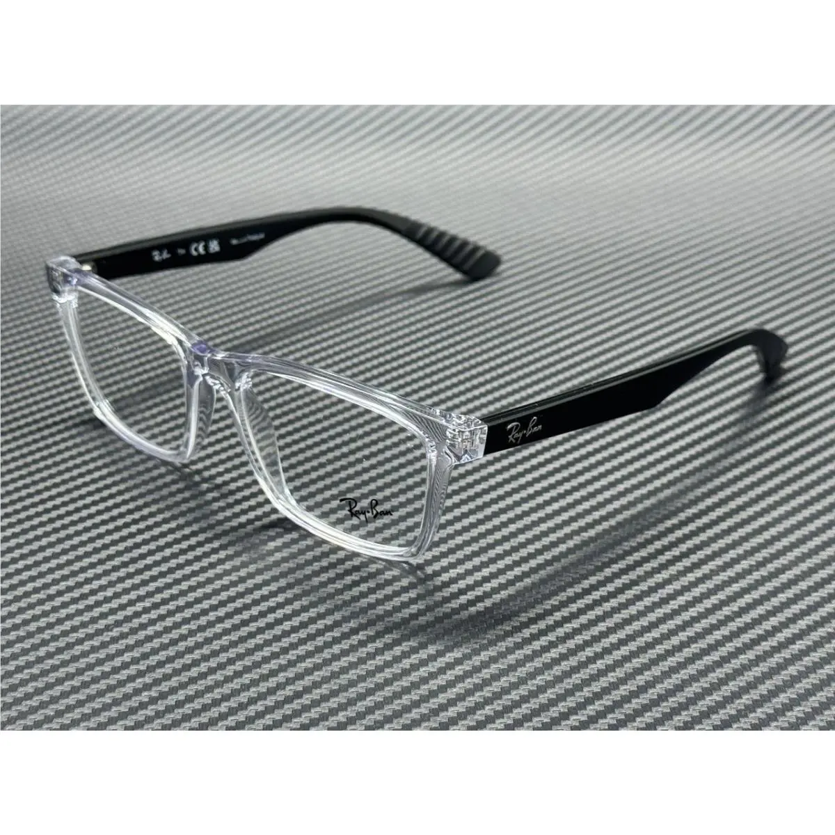 Ray Ban RX7025 5943 Transparent Square 55 mm Unisex Eyeglasses