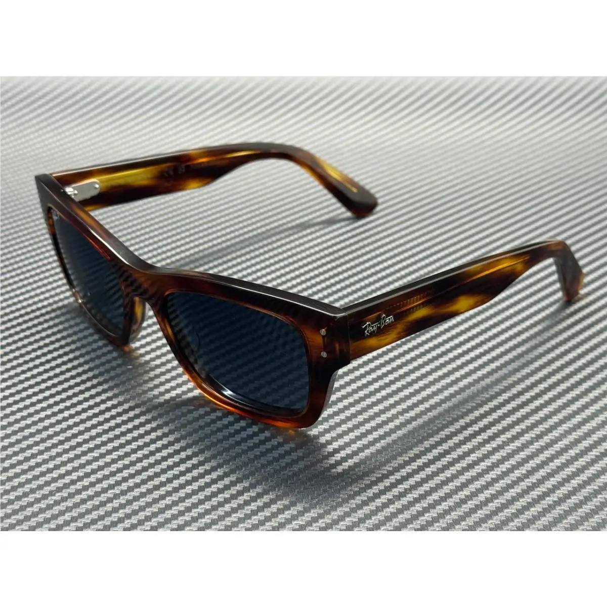 Ray Ban RB7683S 954 S3 Striped Havana Blue Gradient Unisex 55 mm Sunglasses