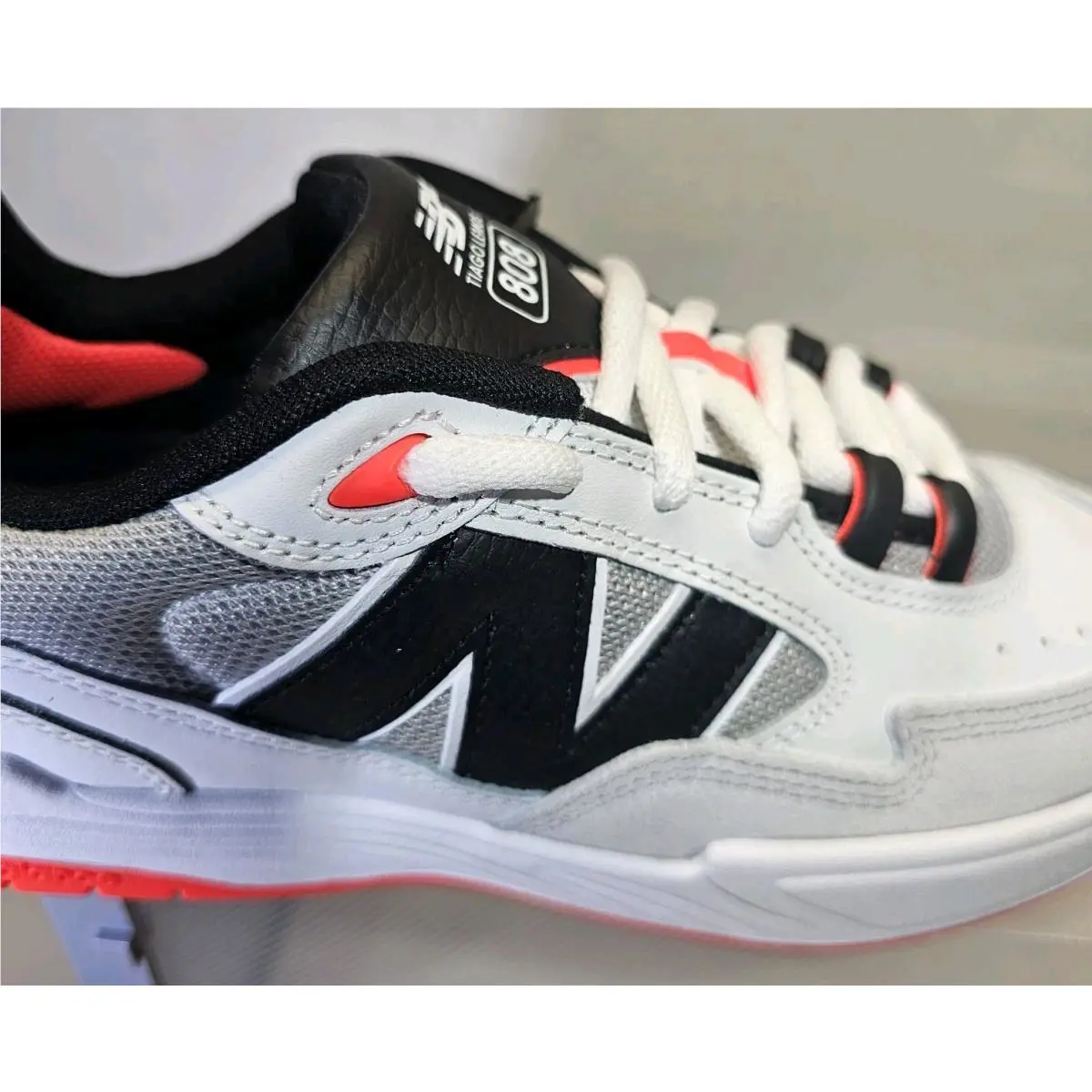 New Balance shoes - NB Numeric NB# Tiago Lemos 808 White/Black skate shoes - NM808NAP - White/Grey/Black/Red 14