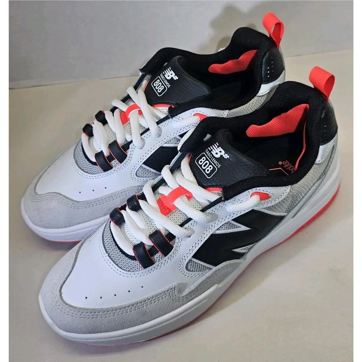 New Balance shoes - NB Numeric NB# Tiago Lemos 808 White/Black skate shoes - NM808NAP - White/Grey/Black/Red 3