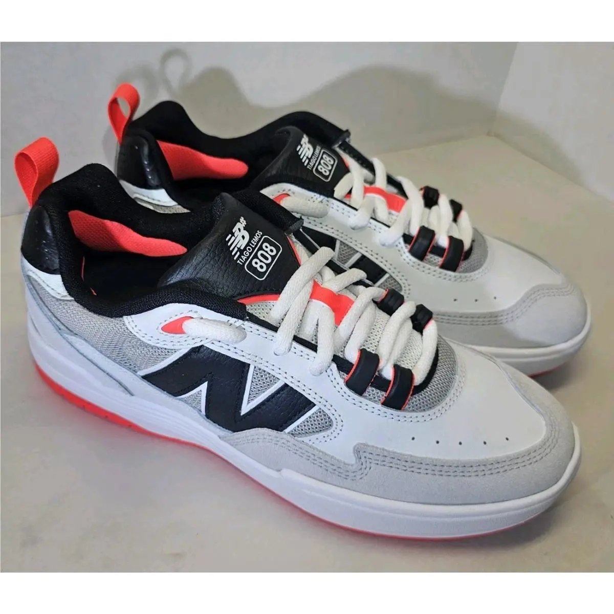 New Balance shoes - NB Numeric NB# Tiago Lemos 808 White/Black skate shoes - NM808NAP - White/Grey/Black/Red 4