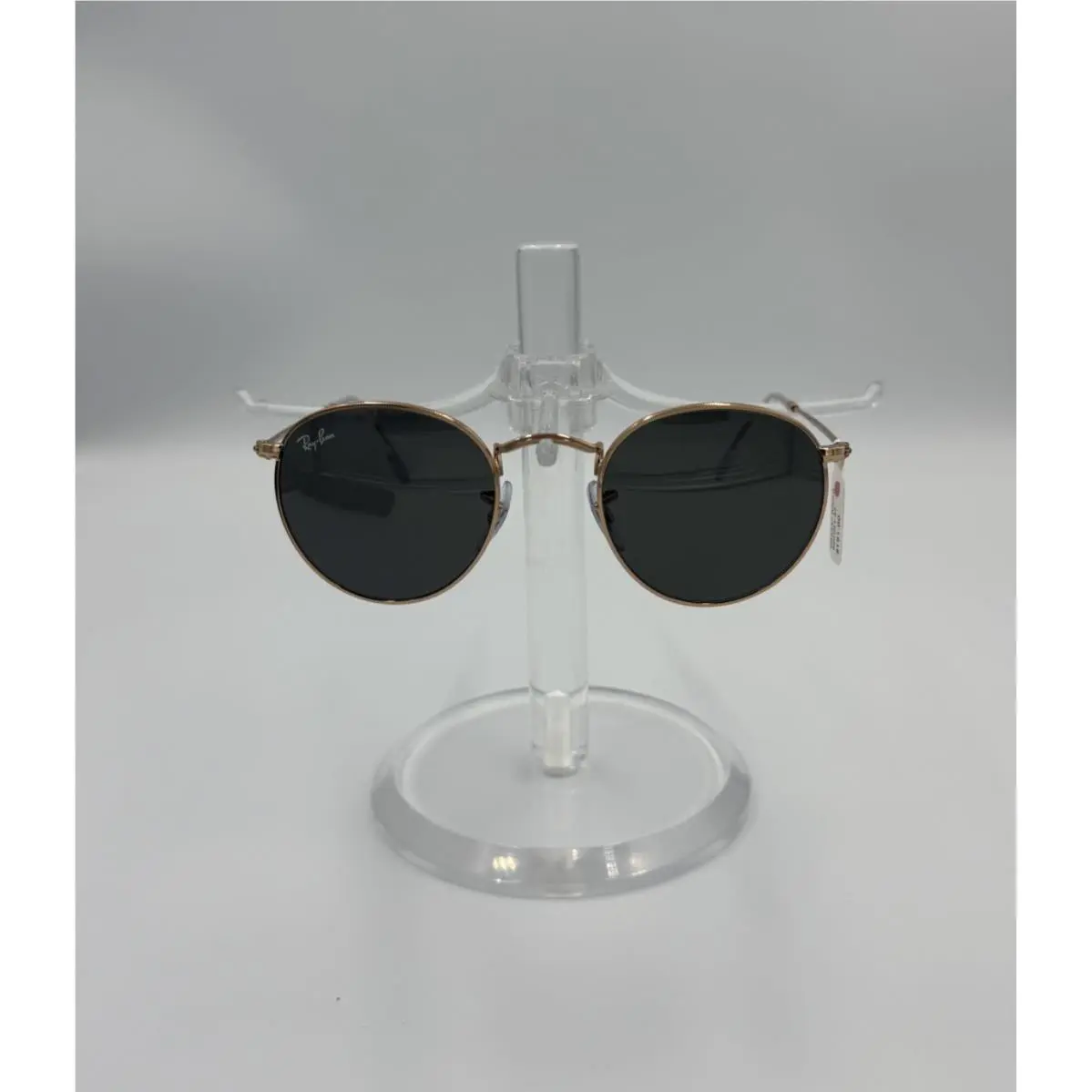 Ray-ban Round Metal Sunglasses- RB3447 9202/B1-47mm - Polished Rose Gold/grey