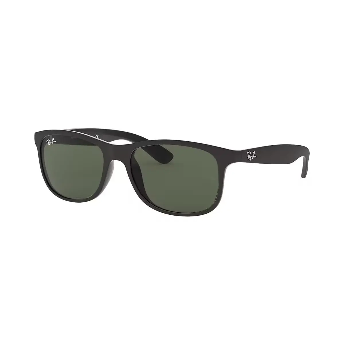 Ray-ban Andy 55mm Unisex Sunglasses Matte Black Green Classic Lens - RB4202