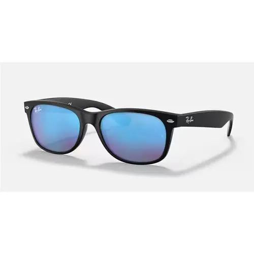 Ray-ban New Wayfarer RB2132 Wayfarer 622/17 3N Blue Mirror 55mm Sunglasses