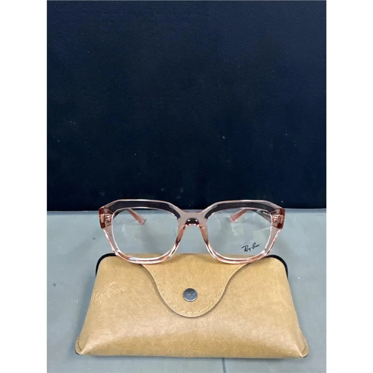 Ray-ban Unisex Rx7225 Leonid Square - Demo Lenses Eyewear Frames by Ray-Ban