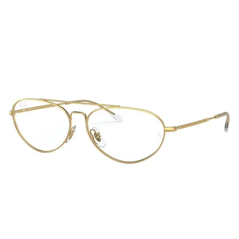 Ray Ban 0RX6454 2500 56-14-140 Gold Unisex Eyeglasses