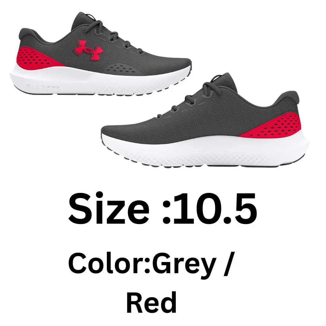 Under Armour shoes - Under Armour Surge - Surge - Color: Grey / Red 0