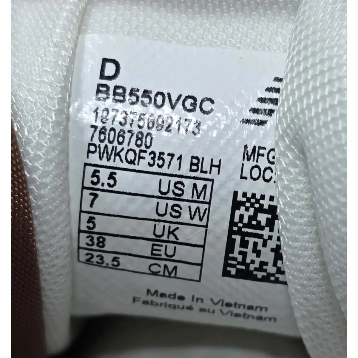 New Balance shoes - New Balance 550 - BB550VGC - White 9