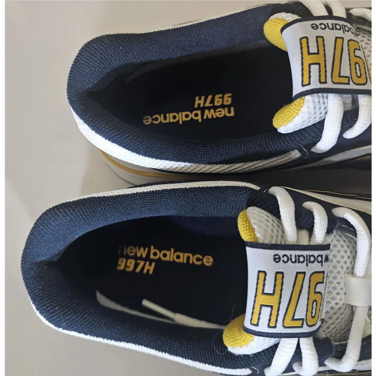 New Balance shoes - New Balance 997H - CM 997 HDL - White/Navy Blue/Yellow 10