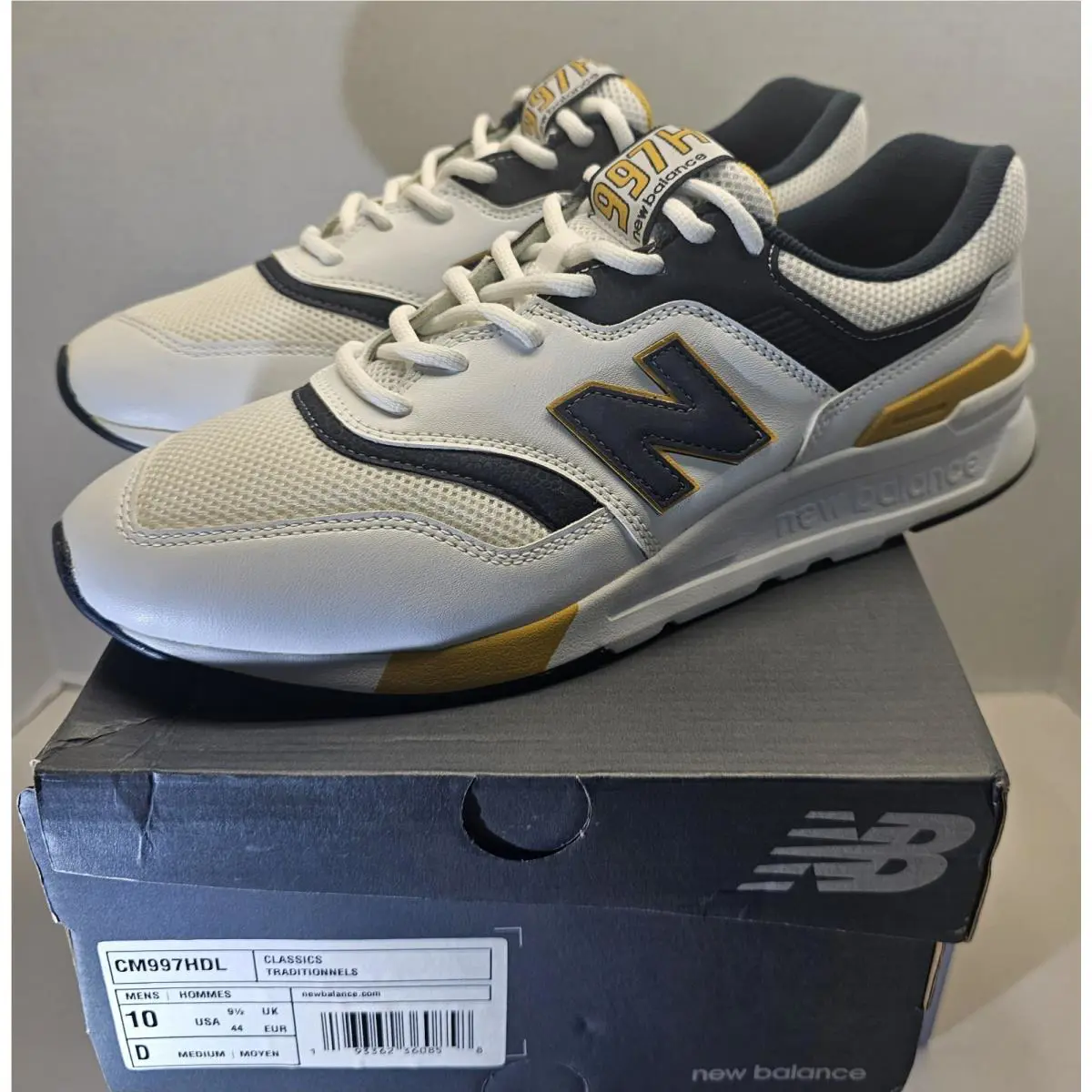 New Balance shoes - New Balance 997H - CM 997 HDL - White/Navy Blue/Yellow 0