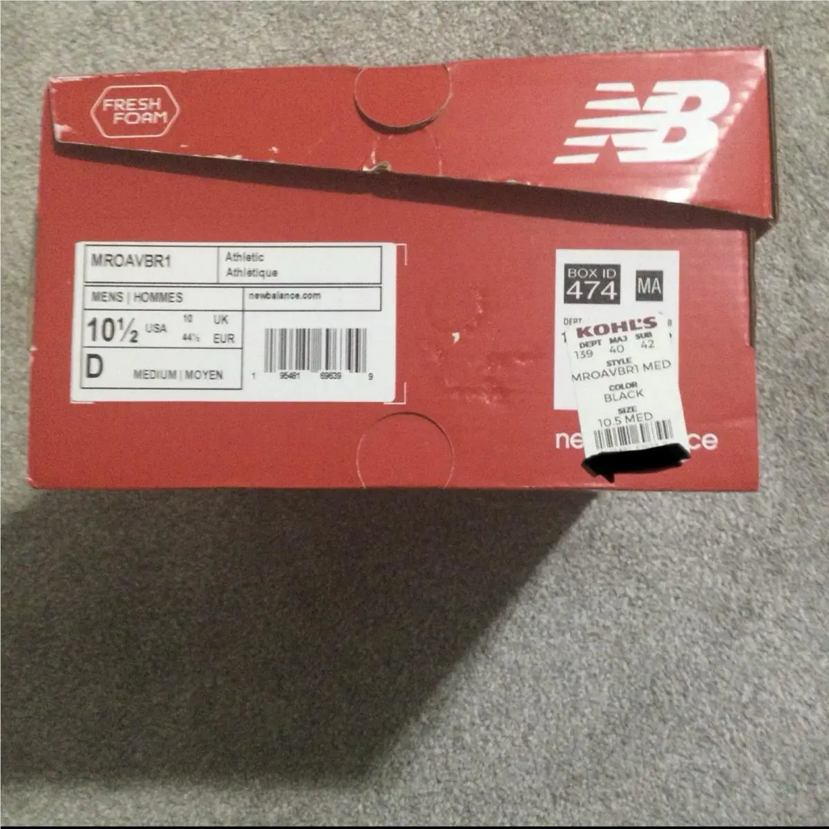 New Balance shoes - New Balance Fresh Foam Roav - MROAVBR1 - Black, Manufacturer: Black/Team Red 0