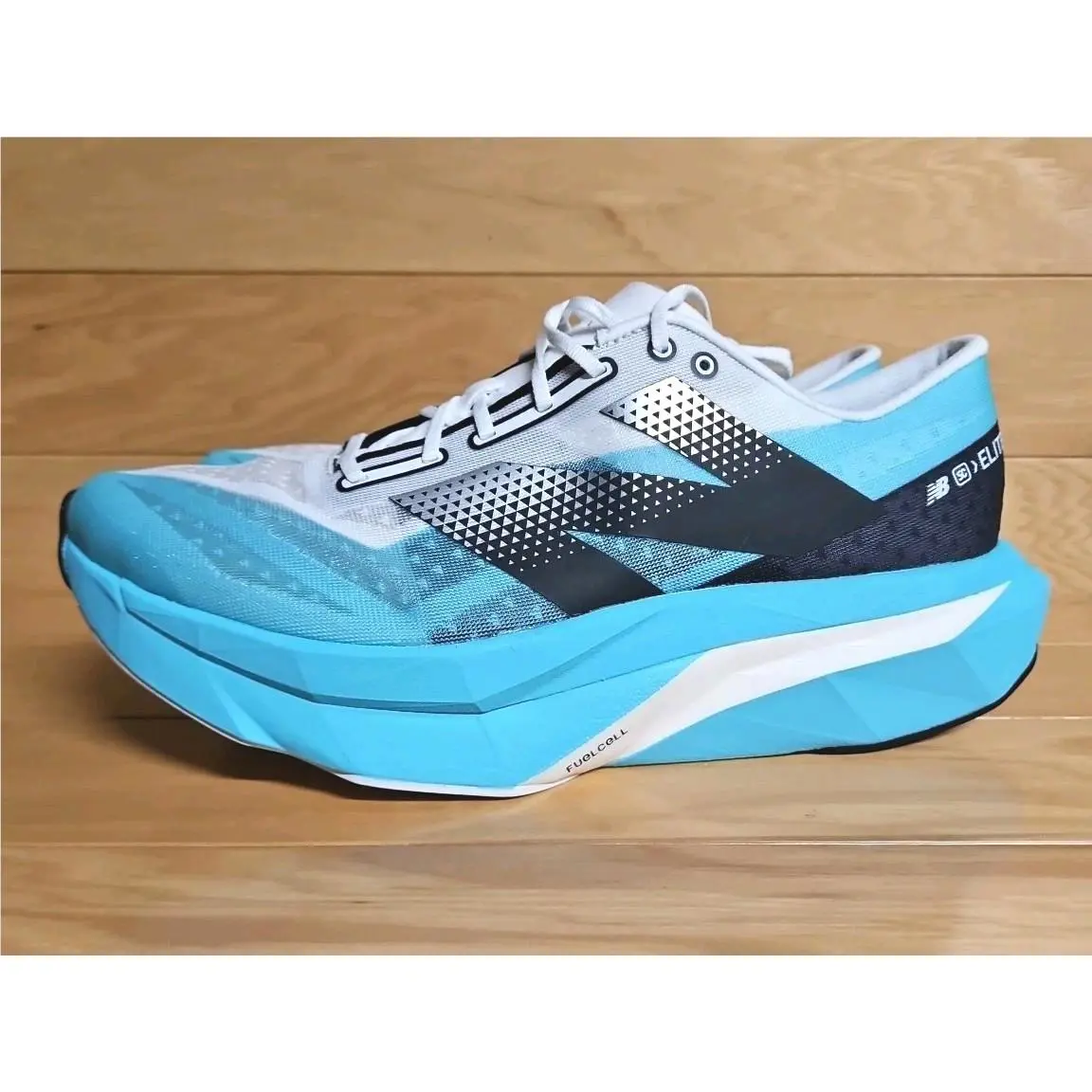 New Balance shoes - New Balance FuelCell SuperComp Elite v4 - WRCELCT4 - Blue, Manufacturer: Cyber Jade/White/Black (UPC: 197966443597) 4