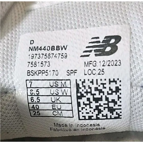 New Balance shoes - New Balance Numeric 440 - Numeric - NM440BBW - Sky Blue/White 10
