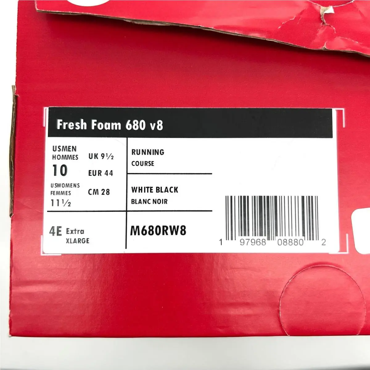 New Balance shoes - New Balance Fresh Foam 680 v8 - M680RW8 - White 9