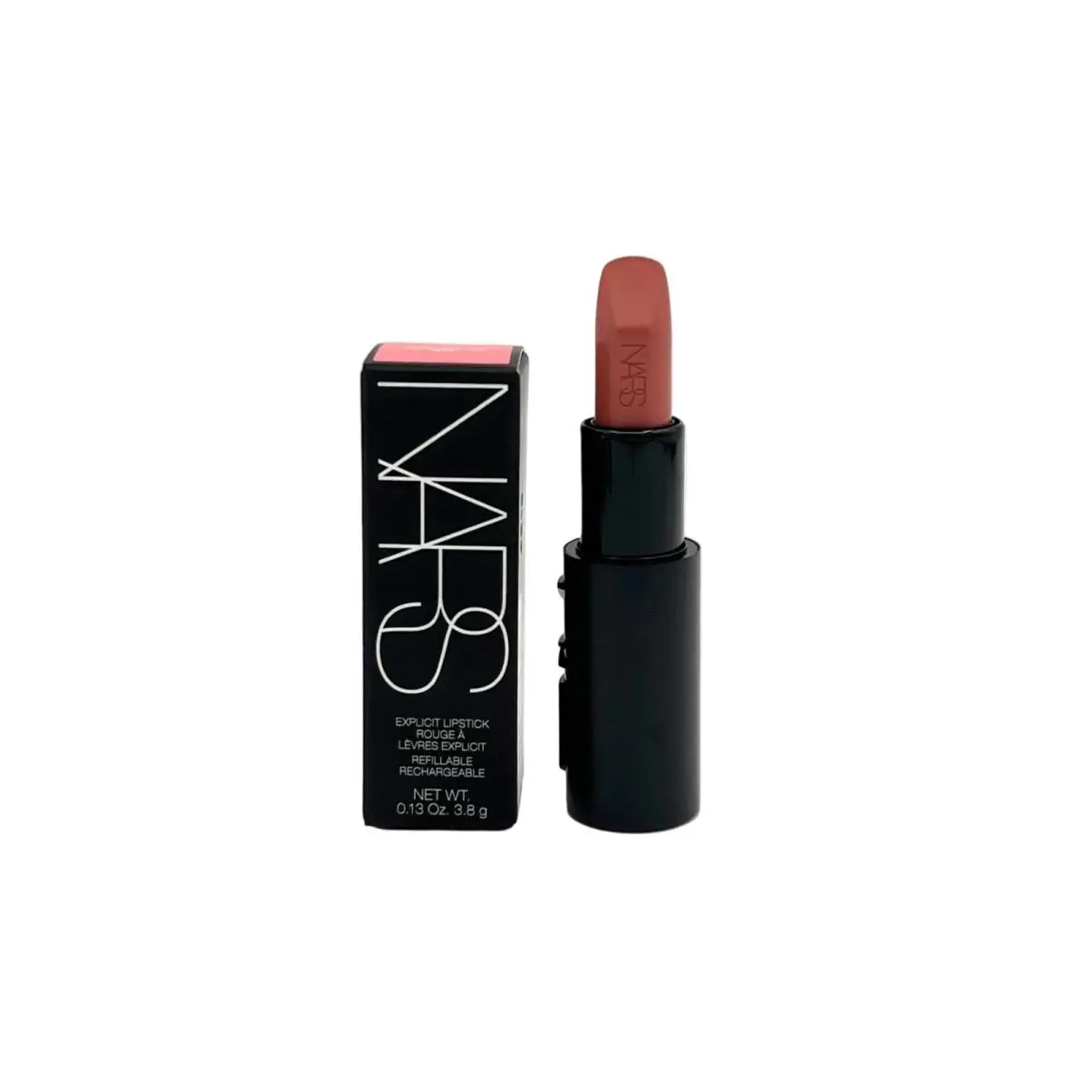 Nars Explicit Lipstick Adulterous 828 Blush Pink Satin Finish Full Size