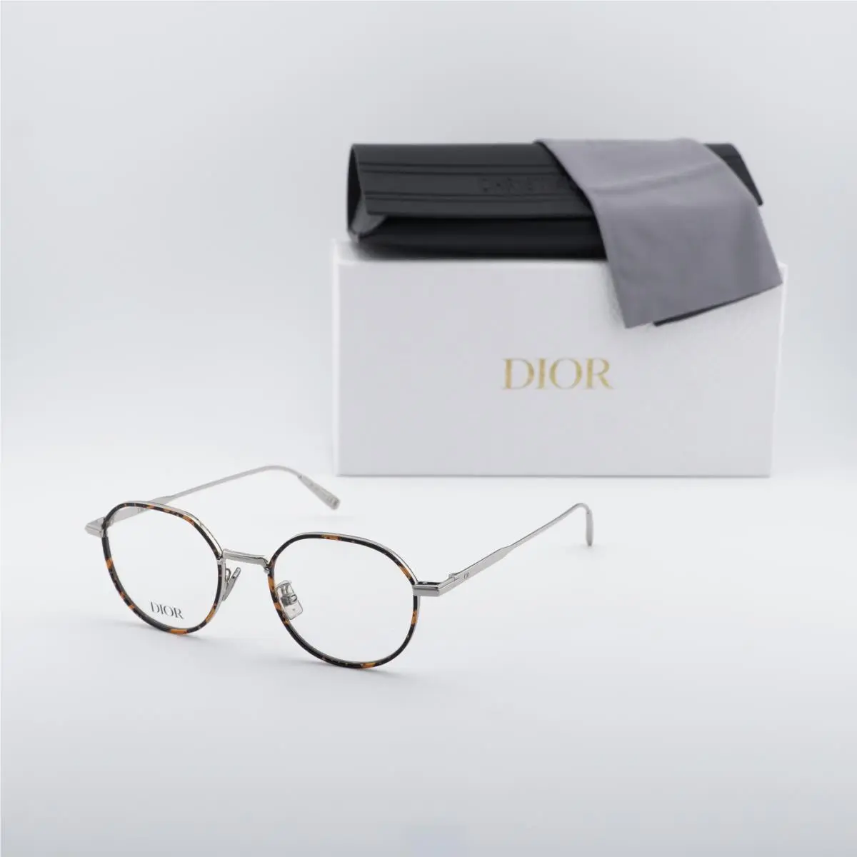 Dior Diorblacksuito R3U F500 Silver/havana 49mm Eyeglasses