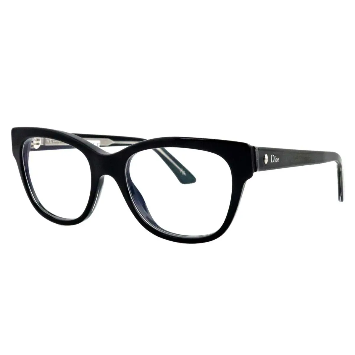 Montaigne N°06 Christian  Montaigne N 06 G2B 50mm Black Cat Eye Eyeglasses Frames Italy by Dior