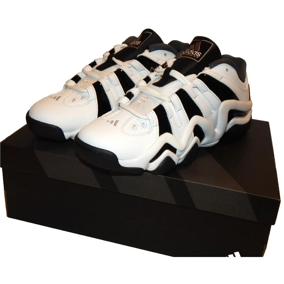 Adidas Crazy 8 Low Men`s Shoes IG2032 Size 13 Kobe Retro White/black/purple