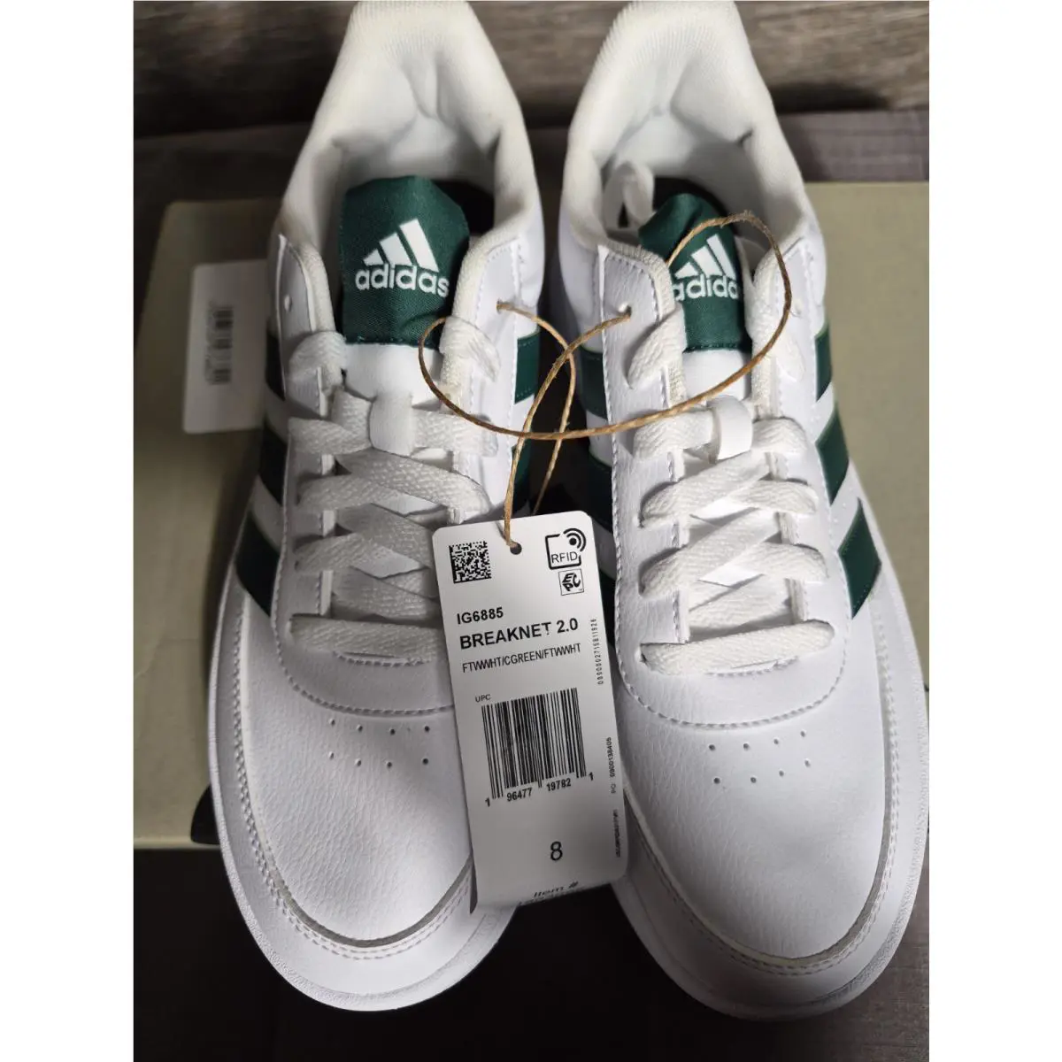 Adidas shoes - adidas Breaknet - Breaknet - IG6885 - White and green 13
