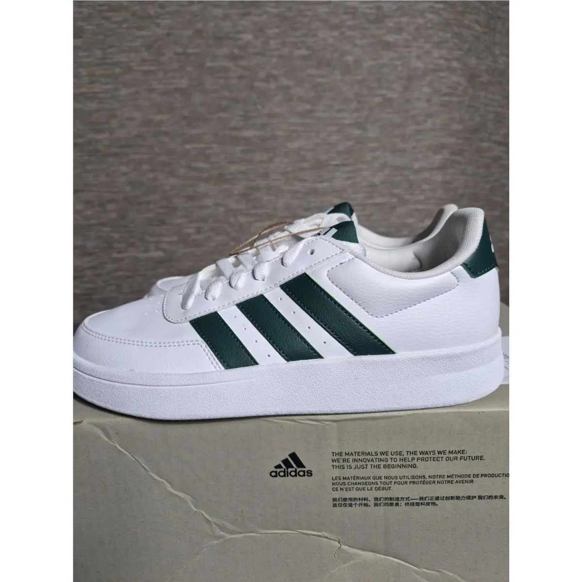 Adidas shoes - adidas Breaknet - Breaknet - IG6885 - White and green 3