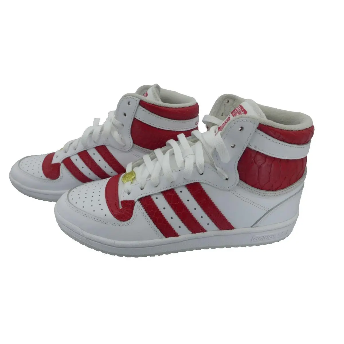 Adidas Top Ten RB Womens White Red Athletic Shoes Size 10