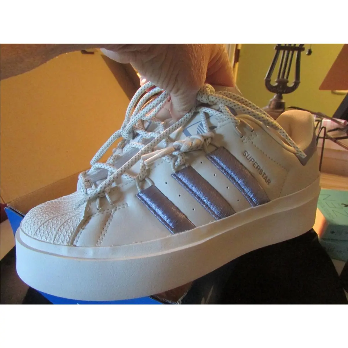 Adidas shoes - adidas Superstar - Superstar - HQ4284 - Silver Violet 1