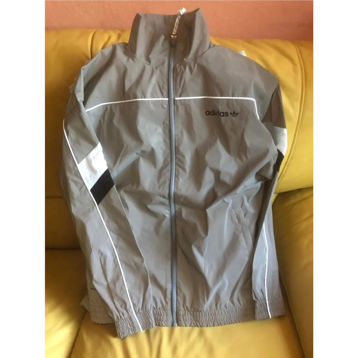 Adidas Reflective Silver Tracksuit Jacket Womens Size 2xs 300