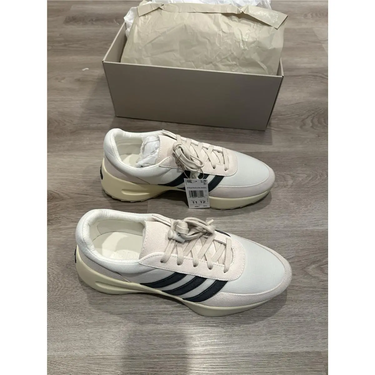 Adidas X Fear Of God Adidas Los Angeles Cream Sz 11