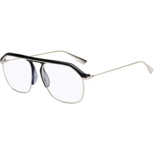 Dior Homme Diorstellairev Pid Eyeglasses 54mm Blue Silver / Clear Demo Lens - Frame: Blue Silver