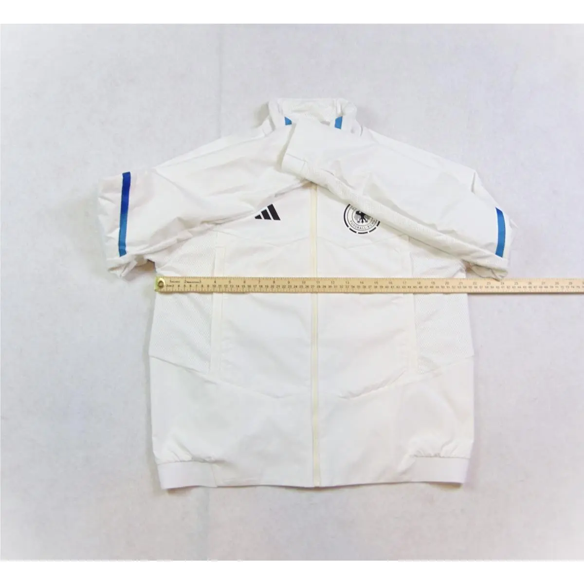 Adidas clothing - Adidas Germany Anthem Training Jacket - IC4379 - White & Black & Multi Color (UPC: 195747667156) 0